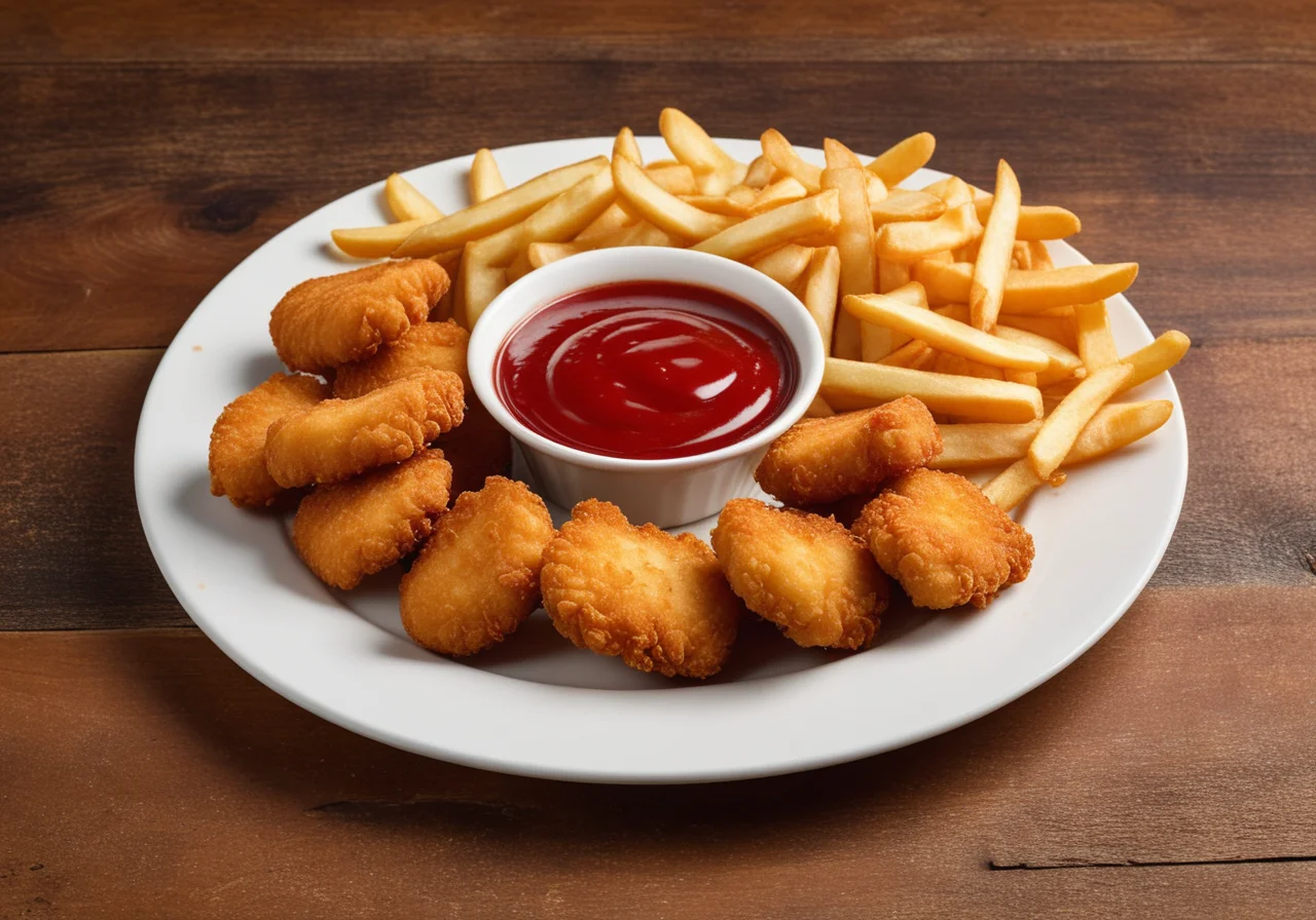 Chicken Nuggets with Fries