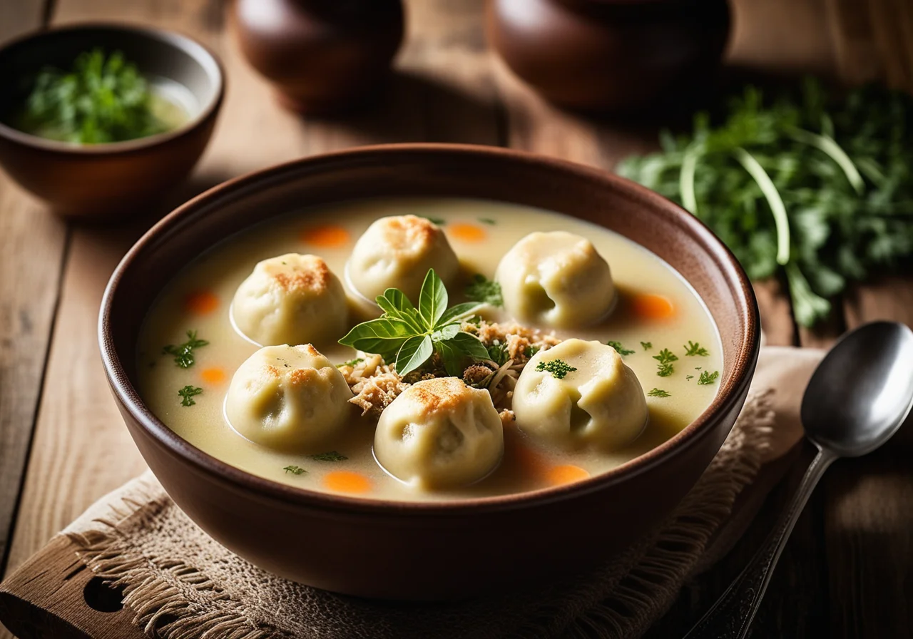 Cabbage Soup with Carp Dumplings