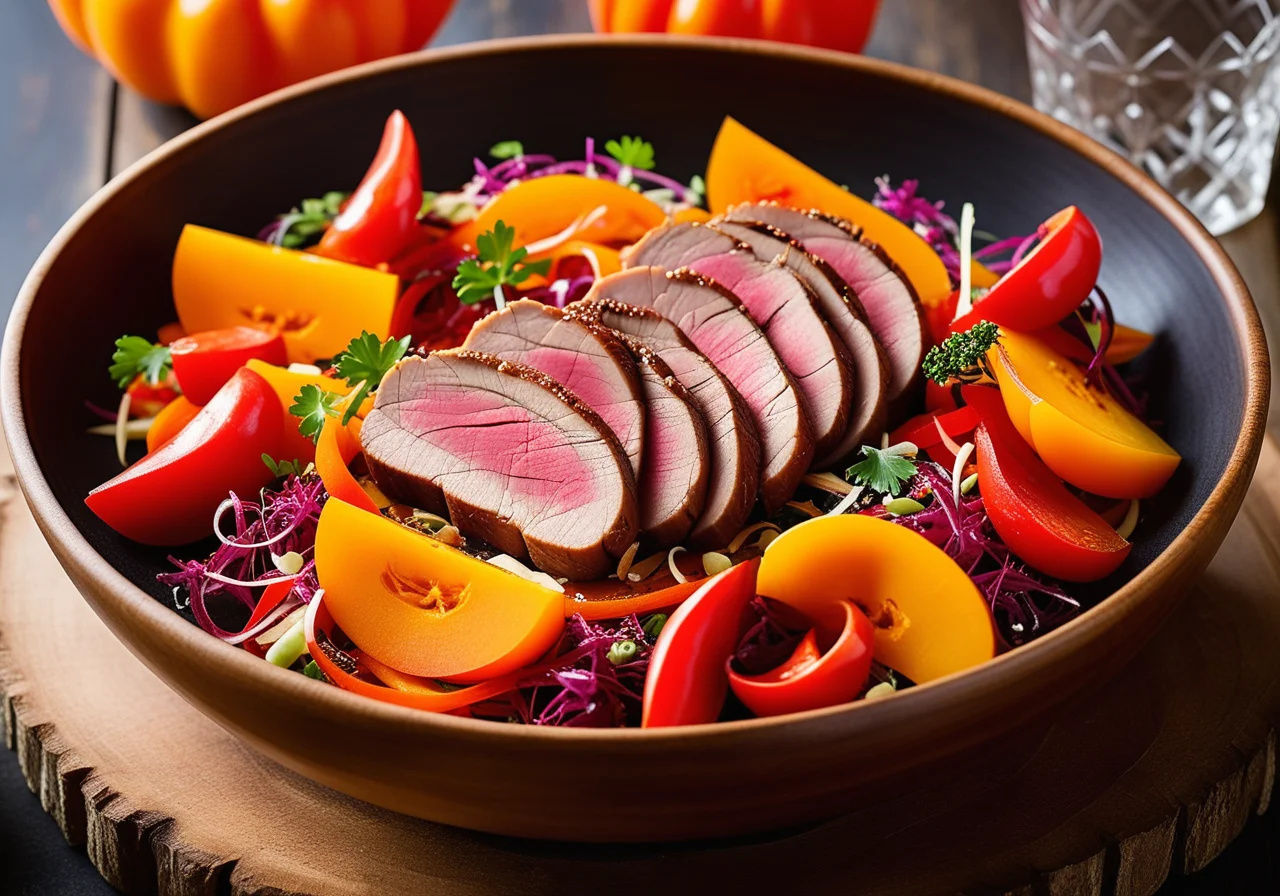 Duck Breast with Pumpkin-Paprika Stir‑Fry
