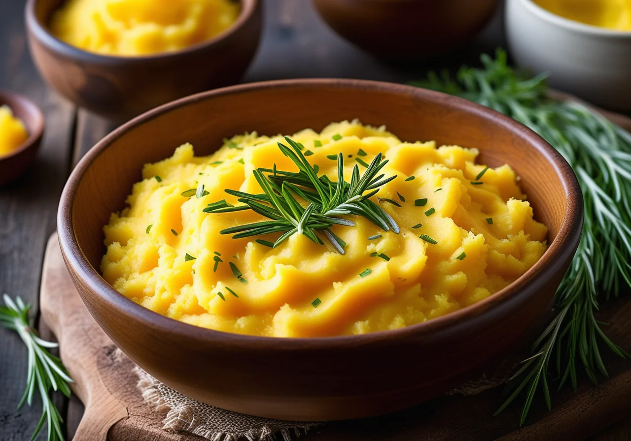 Saffron Potato Mash with Tarragon