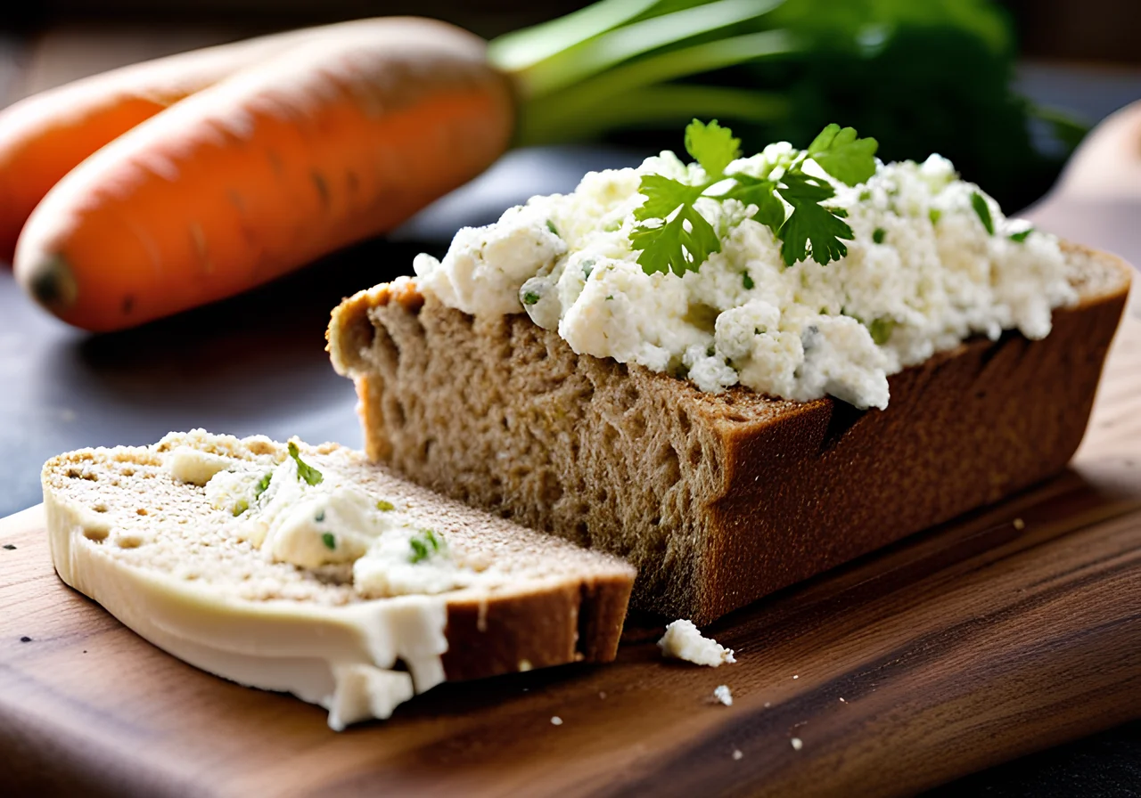 Hearty Cottage Cheese Spread on Whole Grain Bread