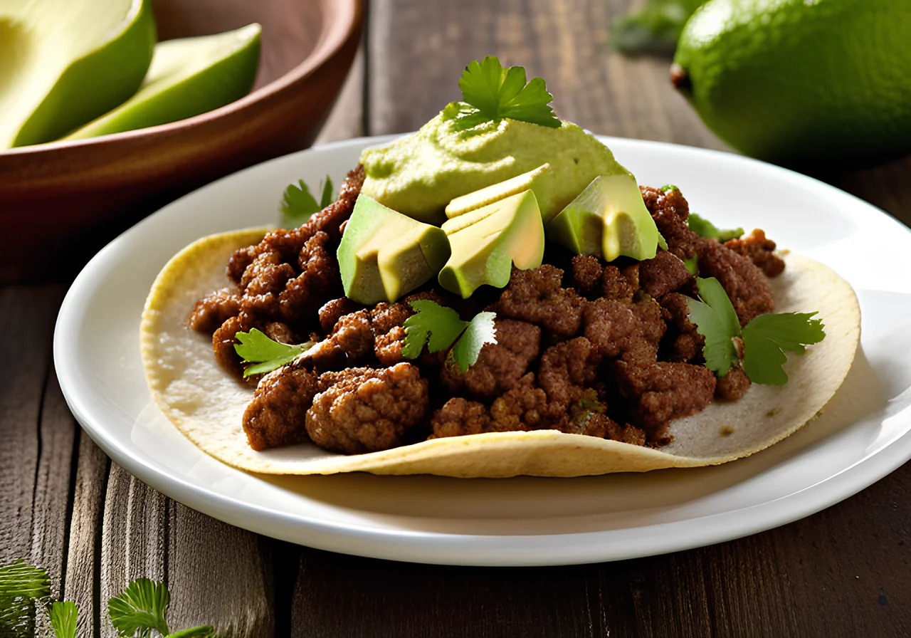 Beef Tacos with Guacamole