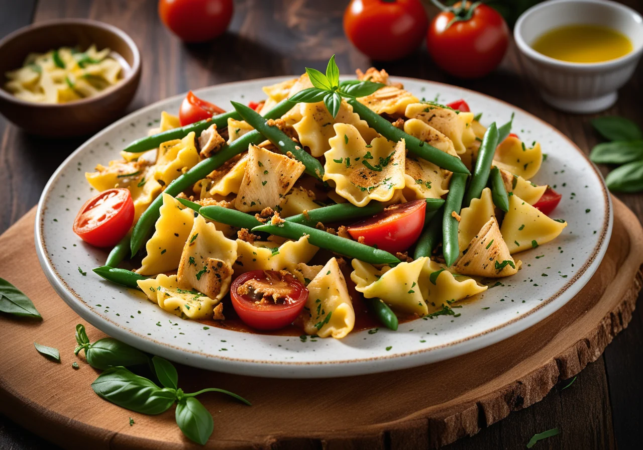 Pasta with Chicken in Tomato Sauce