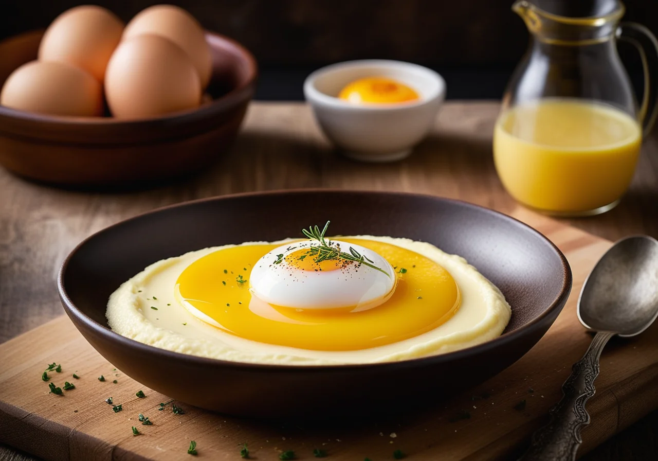 Vegetarian Parsnip Purée with Egg