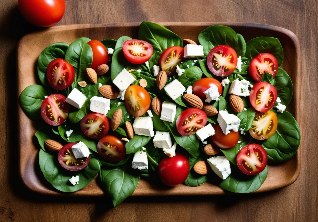 Spinach and Goat Cheese Salad