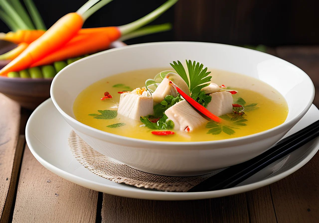 Chicken Coconut Soup from the Wok