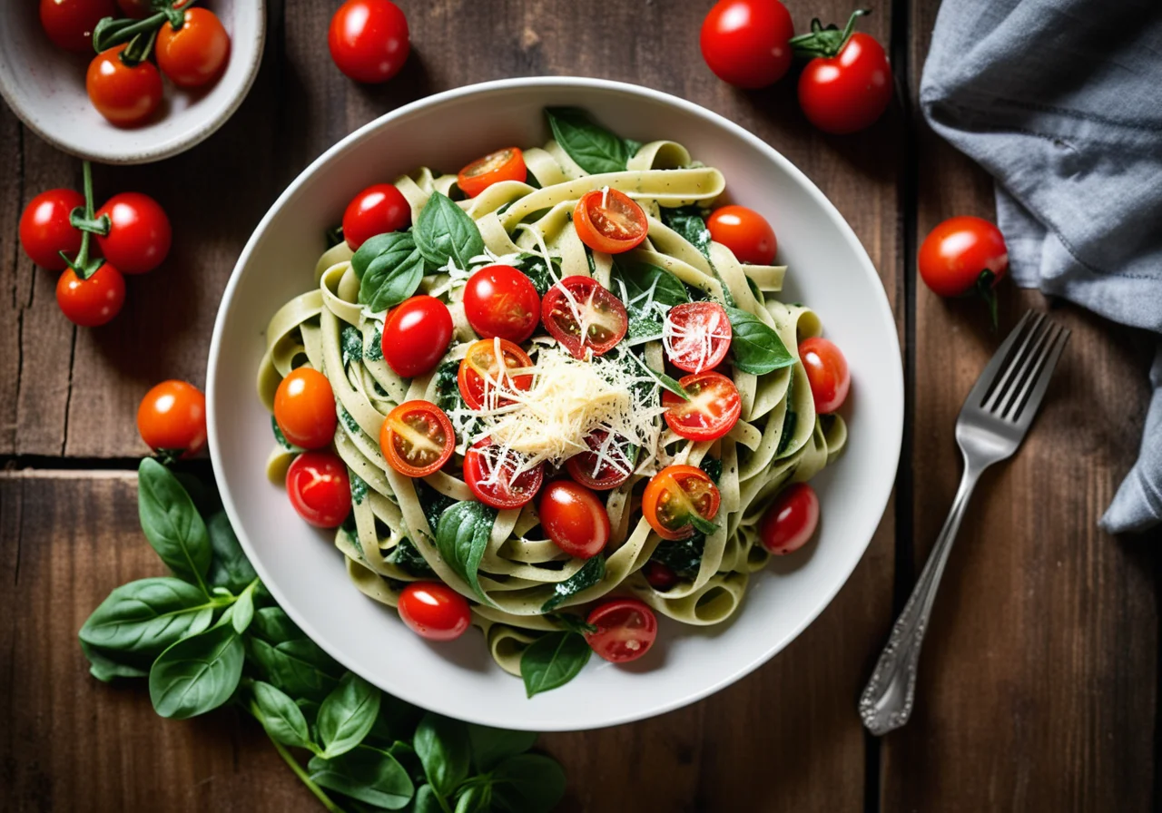 Pasta with Spinach
