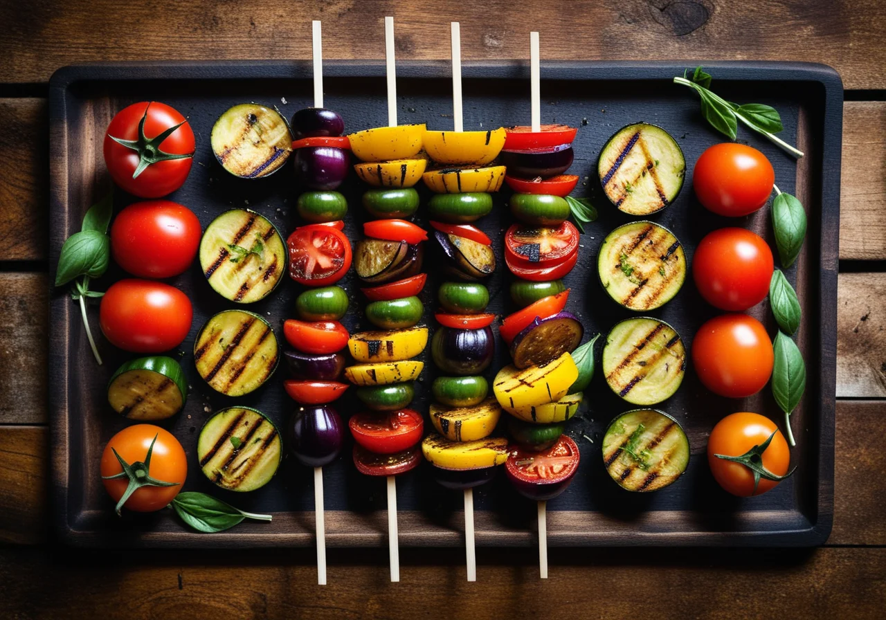 Baked Vegetable Skewers