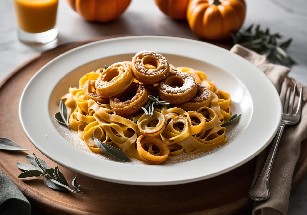 Tagliatelle with Pumpkin Cream