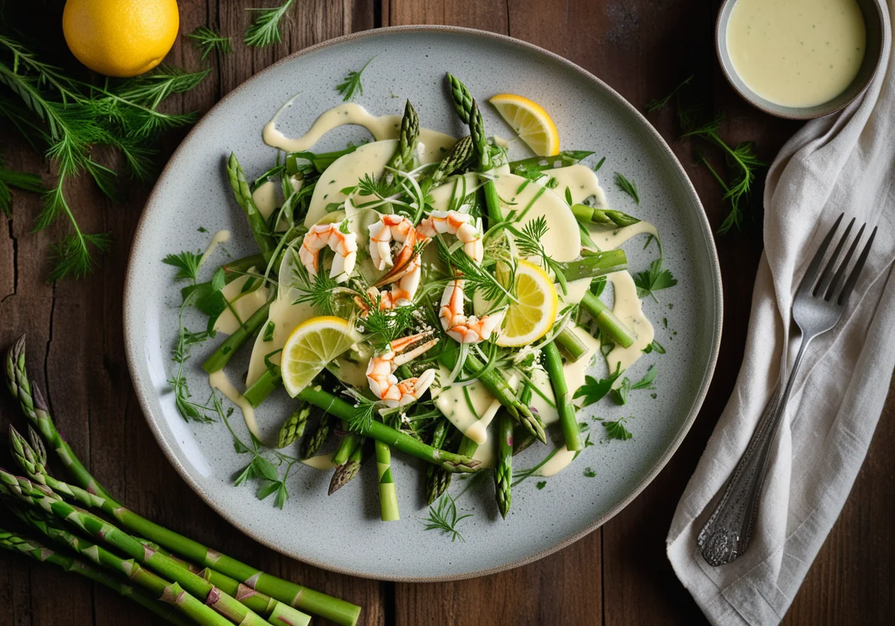 Asparagus Salad with Büsumer Crabs