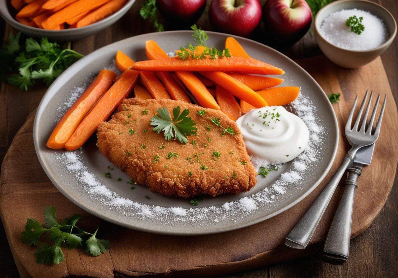 Veal Schnitzel with Apple Filling