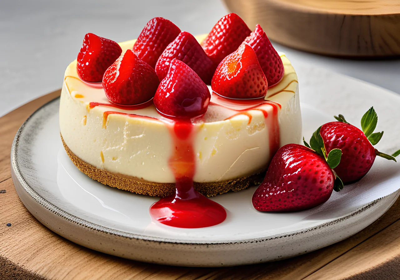 Cheesecake with Layered Cheese