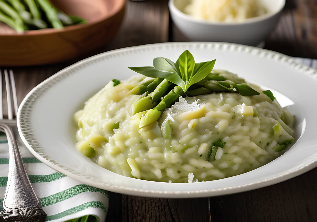 Asparagus Risotto with Peas