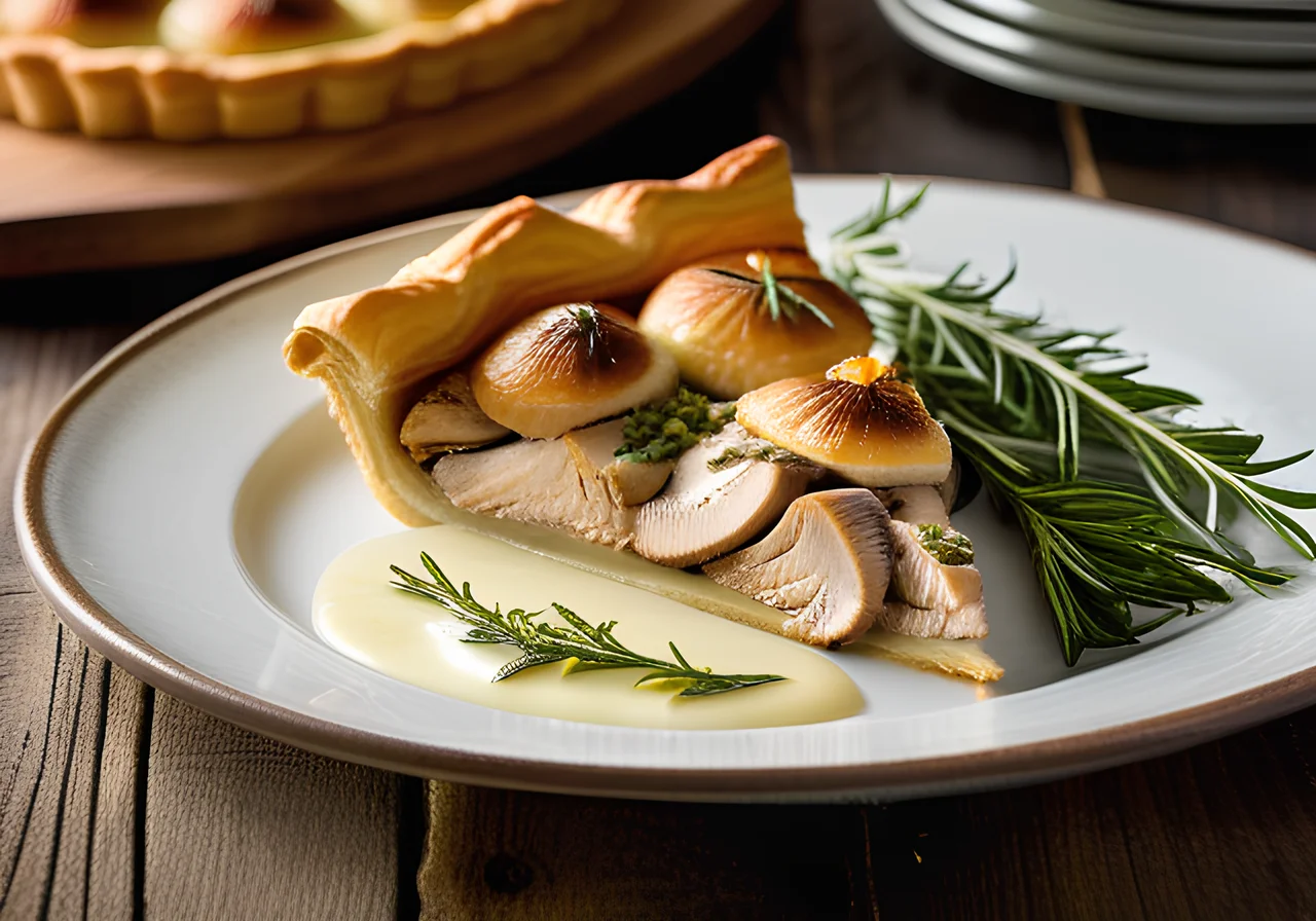 Chicken Fricassée in Puff Pastry