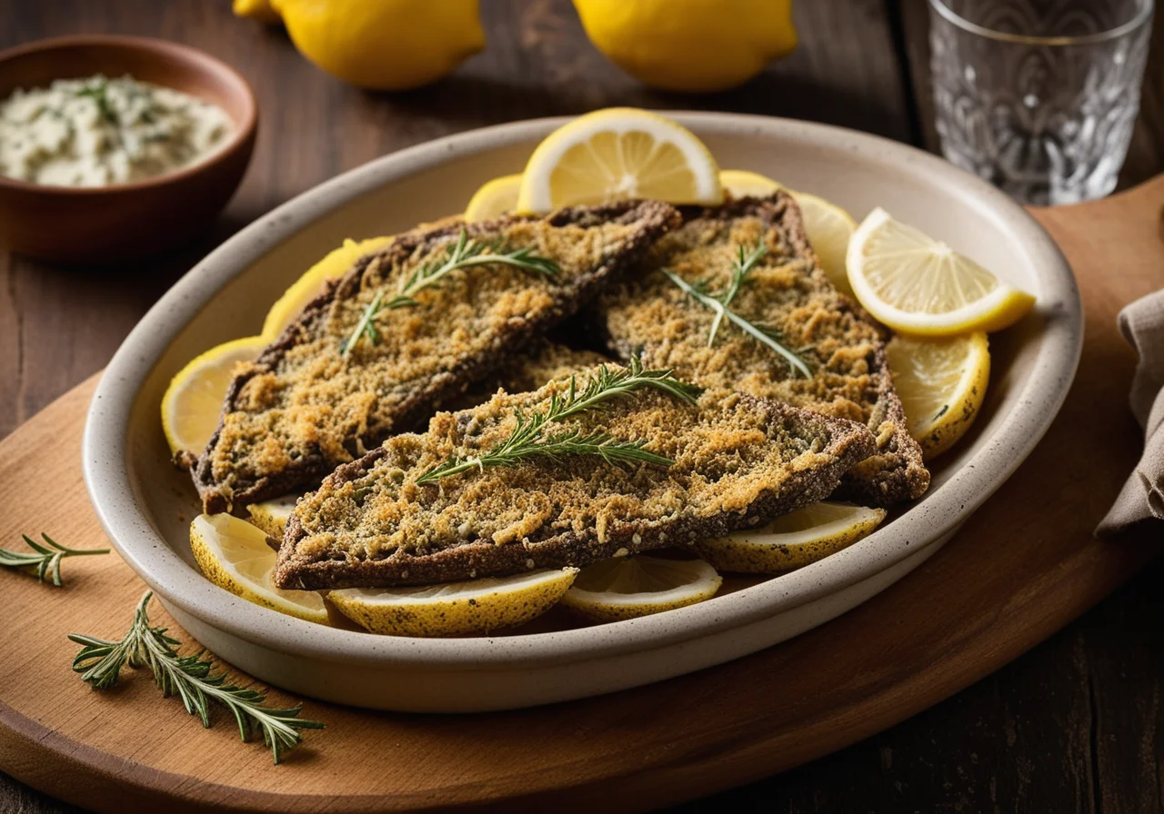 Baked Sardines with Herb Parmesan Crust