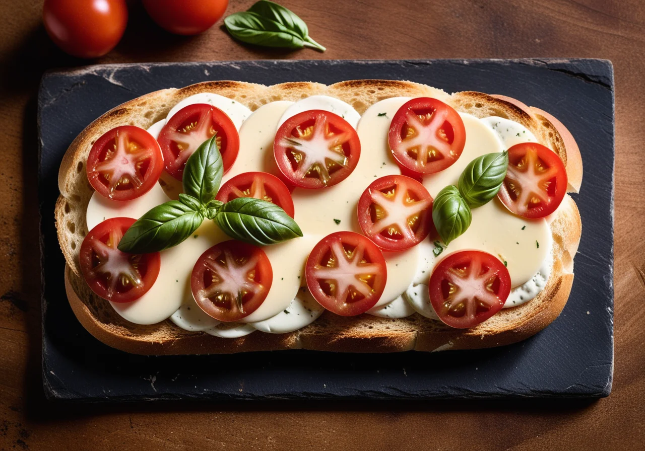 Ciabatta with Ham and Tomatoes