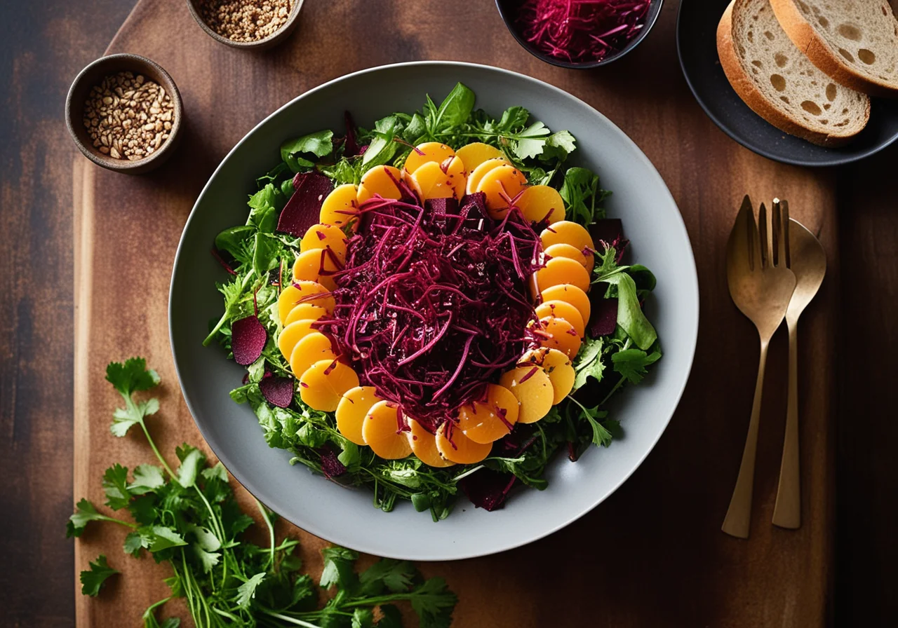 Leafy Salad with Matjes