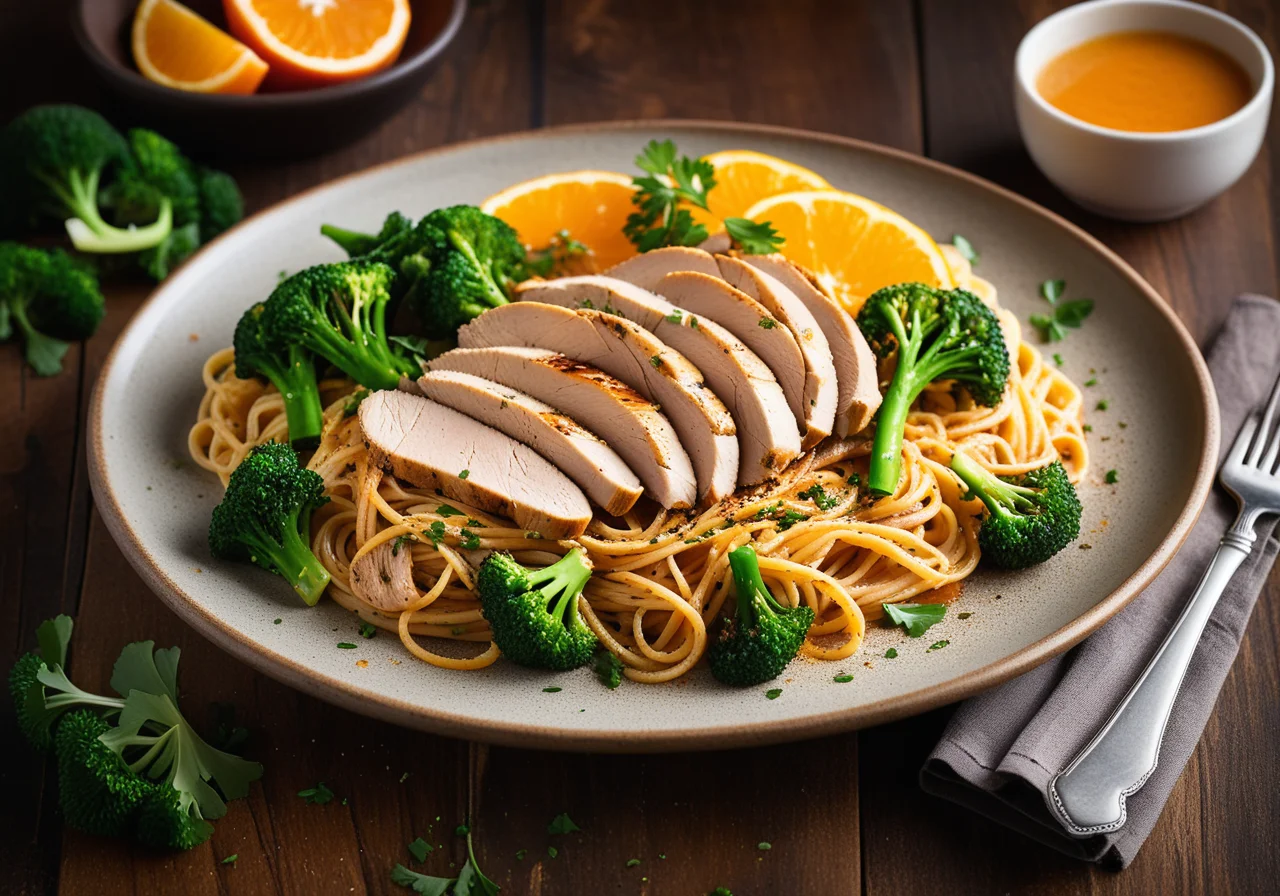 Pasta with Fried Chicken