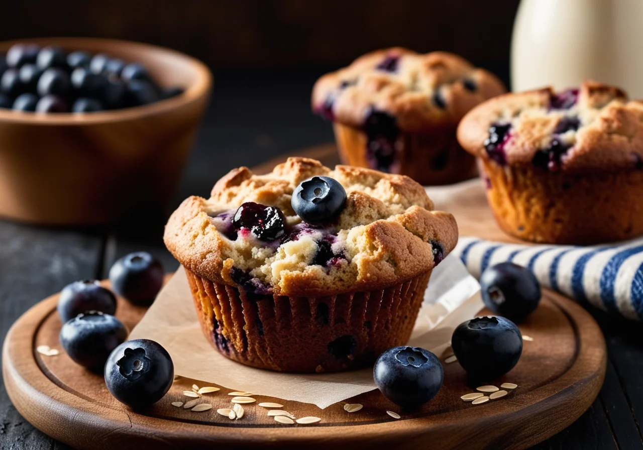 Blueberry Oat Muffins