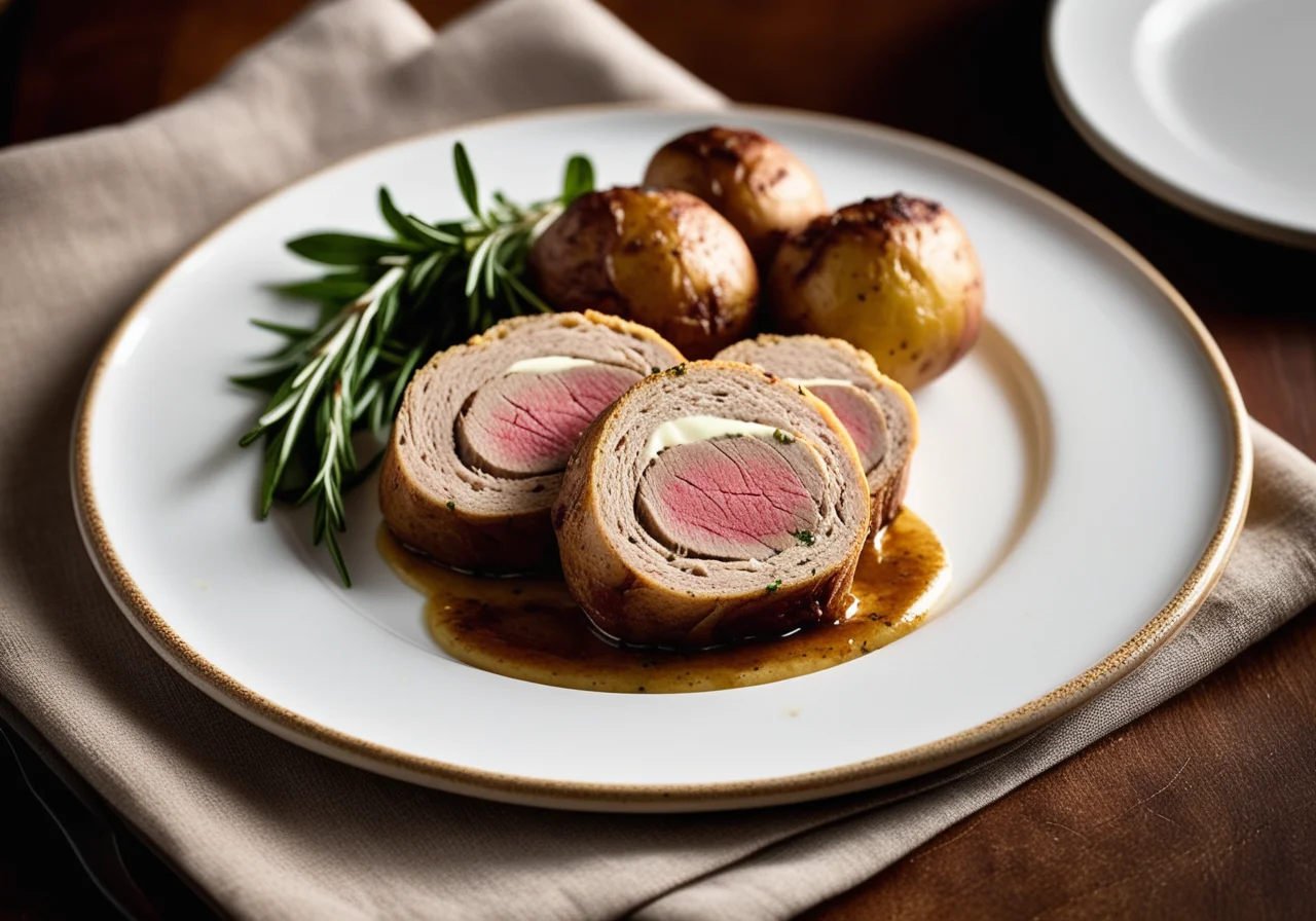 Veal Roulades with Mozzarella