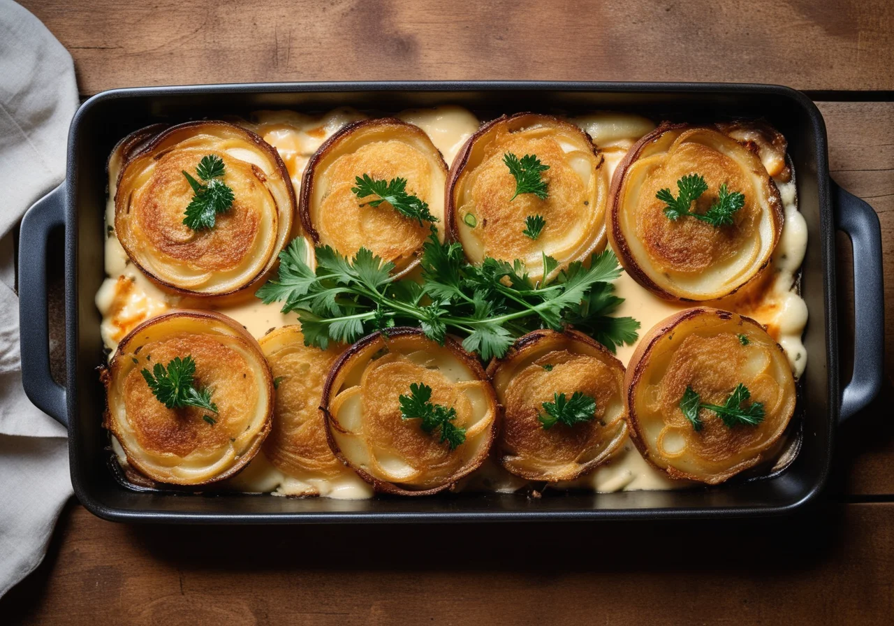 Potato Gratin with Mackerel