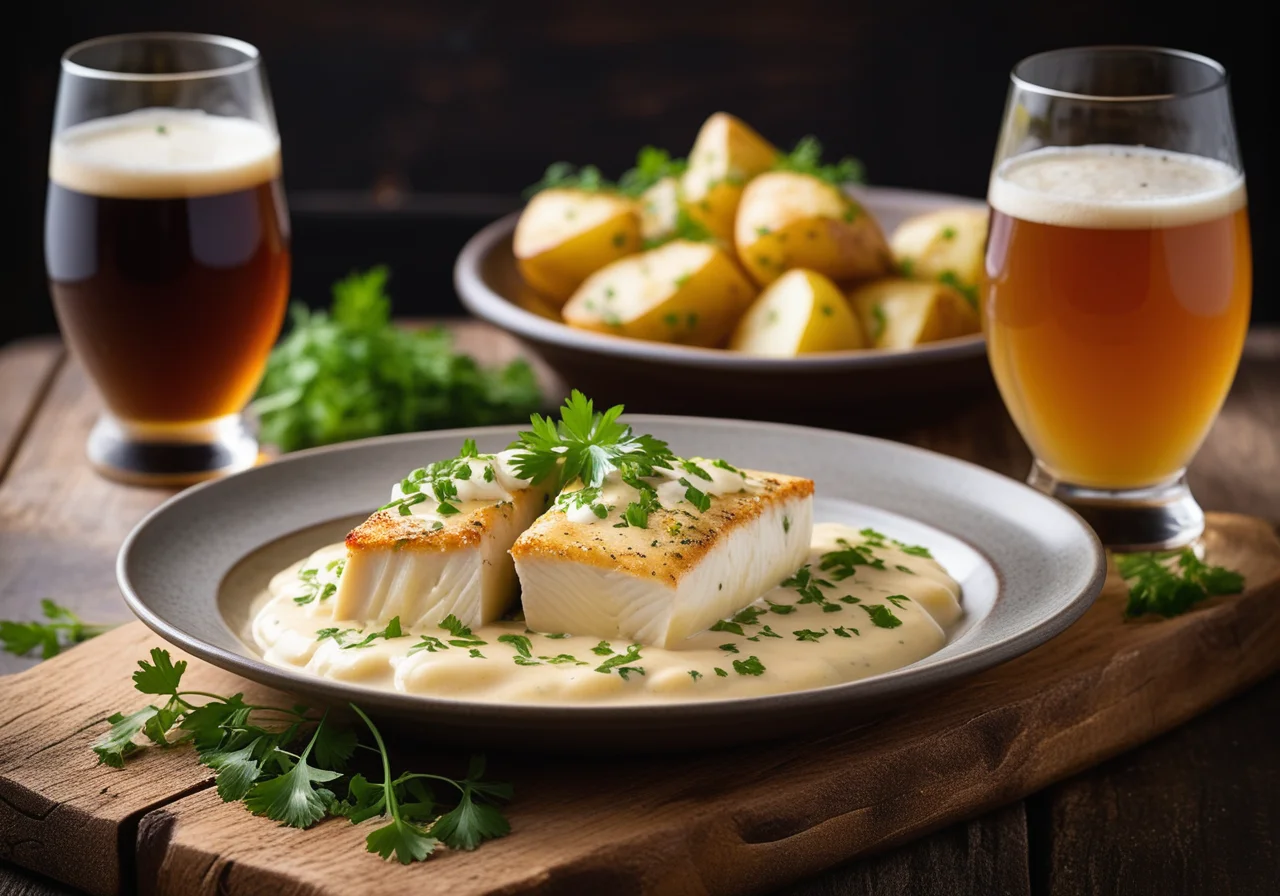 Haddock in Beer Sauce