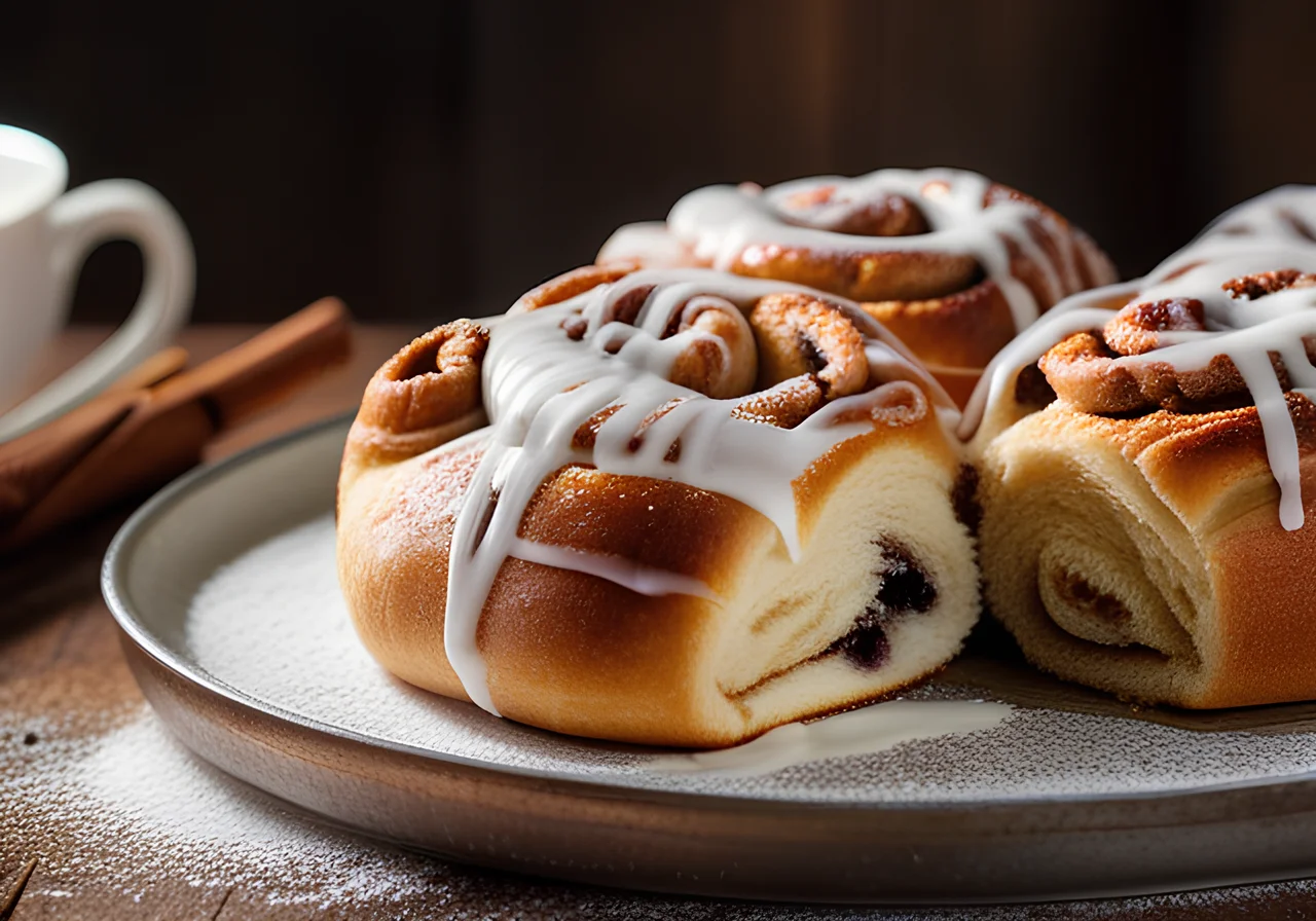 Cinnamon Buns with Icing
