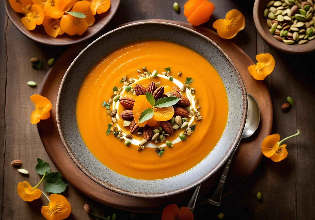 Carrot Soup with Physalis