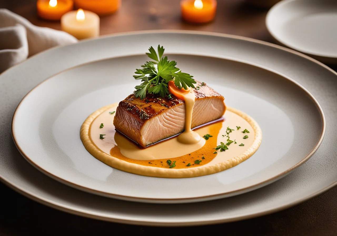 Wels with Ginger Cream Sauce