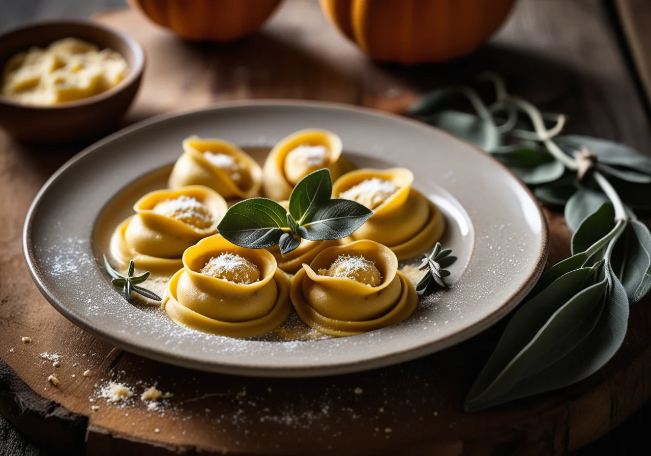 Tortellini with Pumpkin, Ricotta and Sage