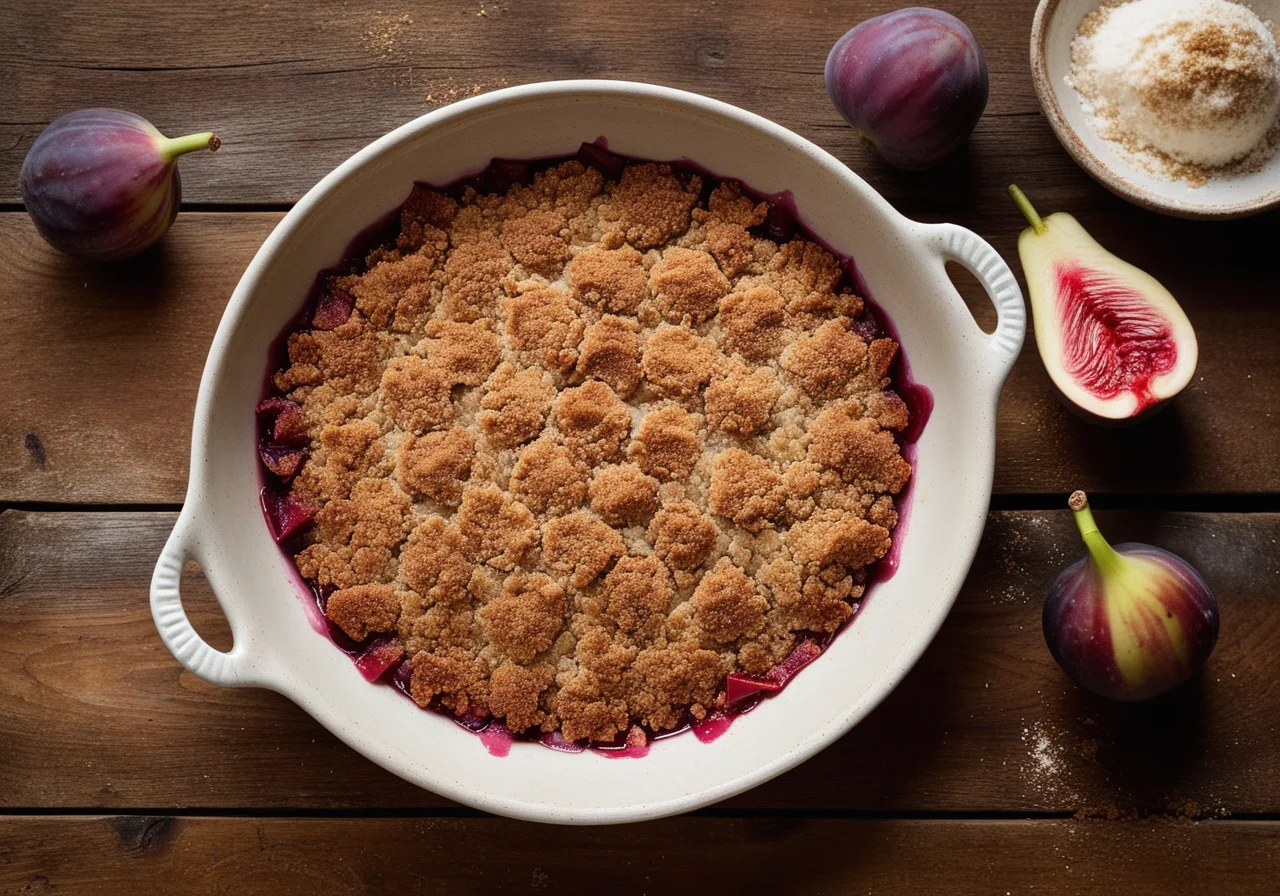 Rhubarb Crumb Casserole