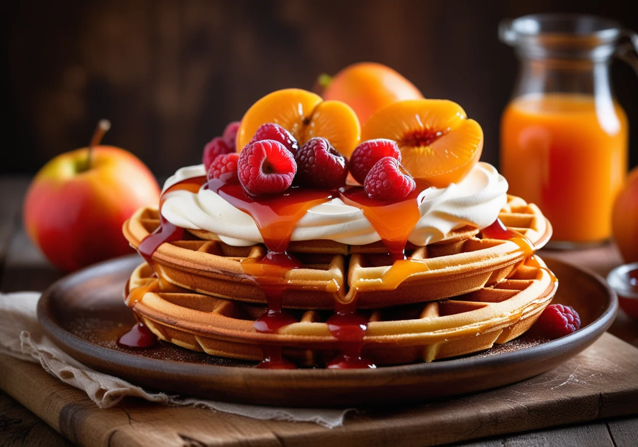 Waffles with Cream