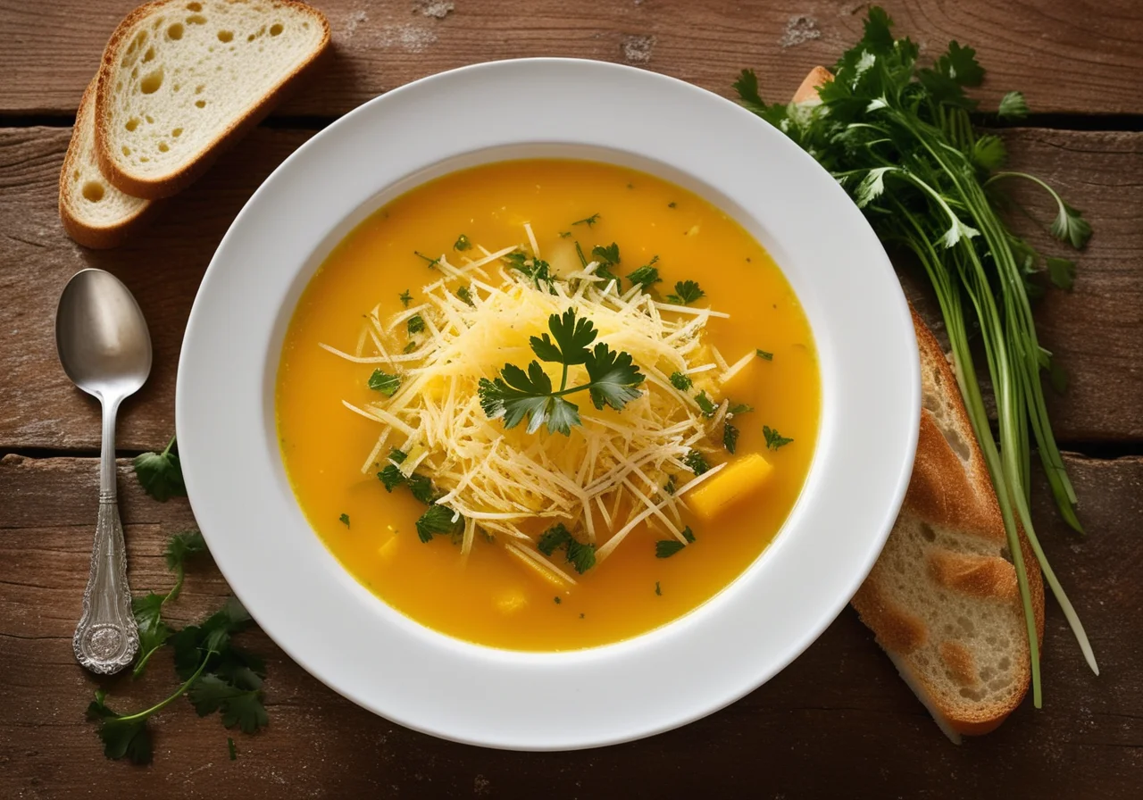Vegetable Soup with Bread