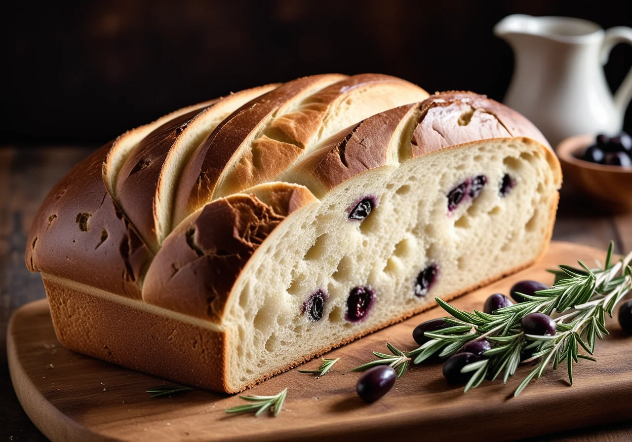 White Bread with Olives