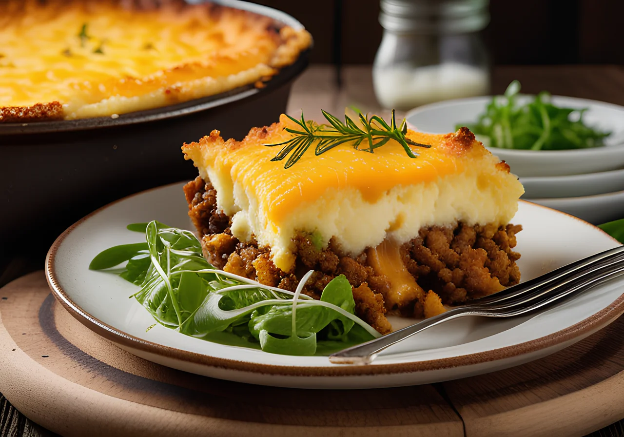 Cottage Pie with Meat and Vegetables