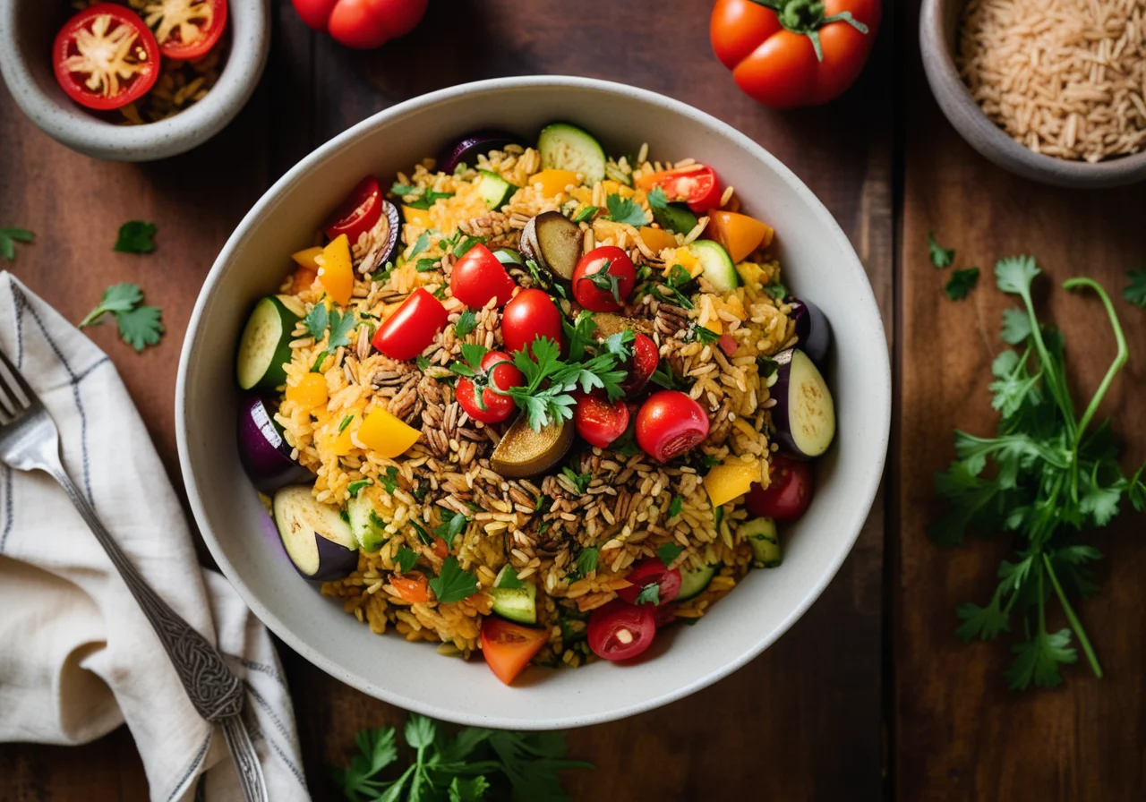 Wild Rice with Vegetables