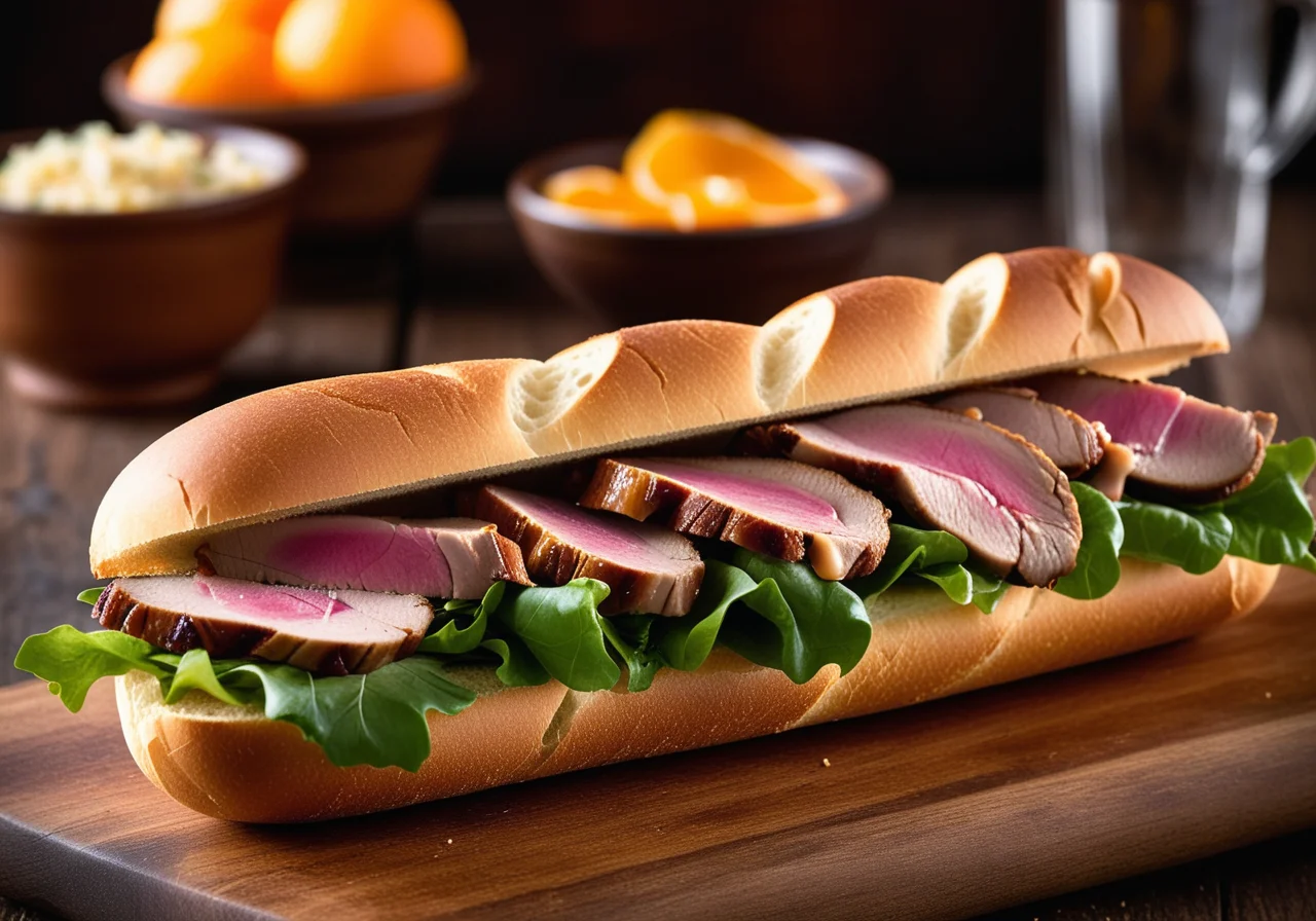 Baguette with Duck Breast