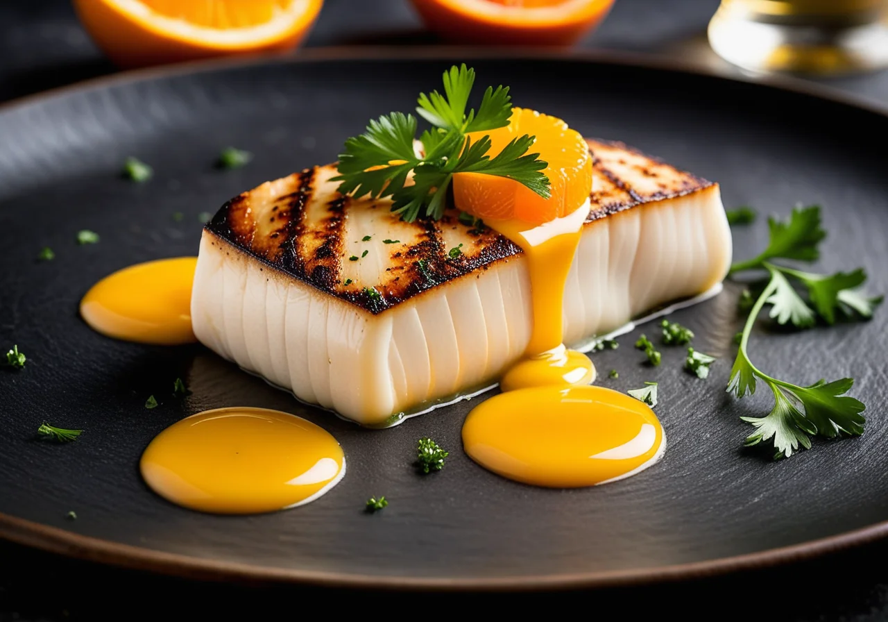 Fish with Creamy Orange Sauce