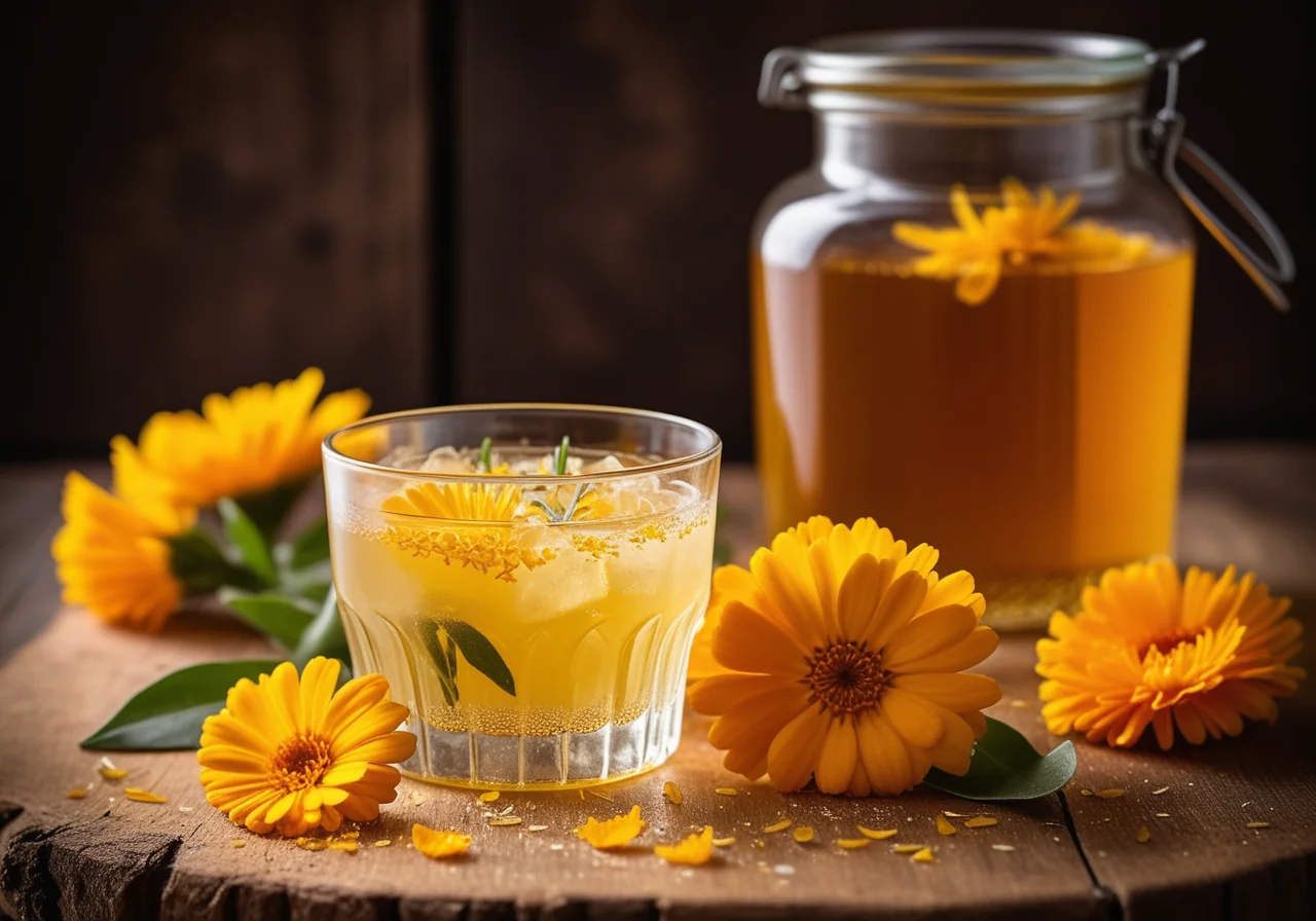 Liqueur with Calendula