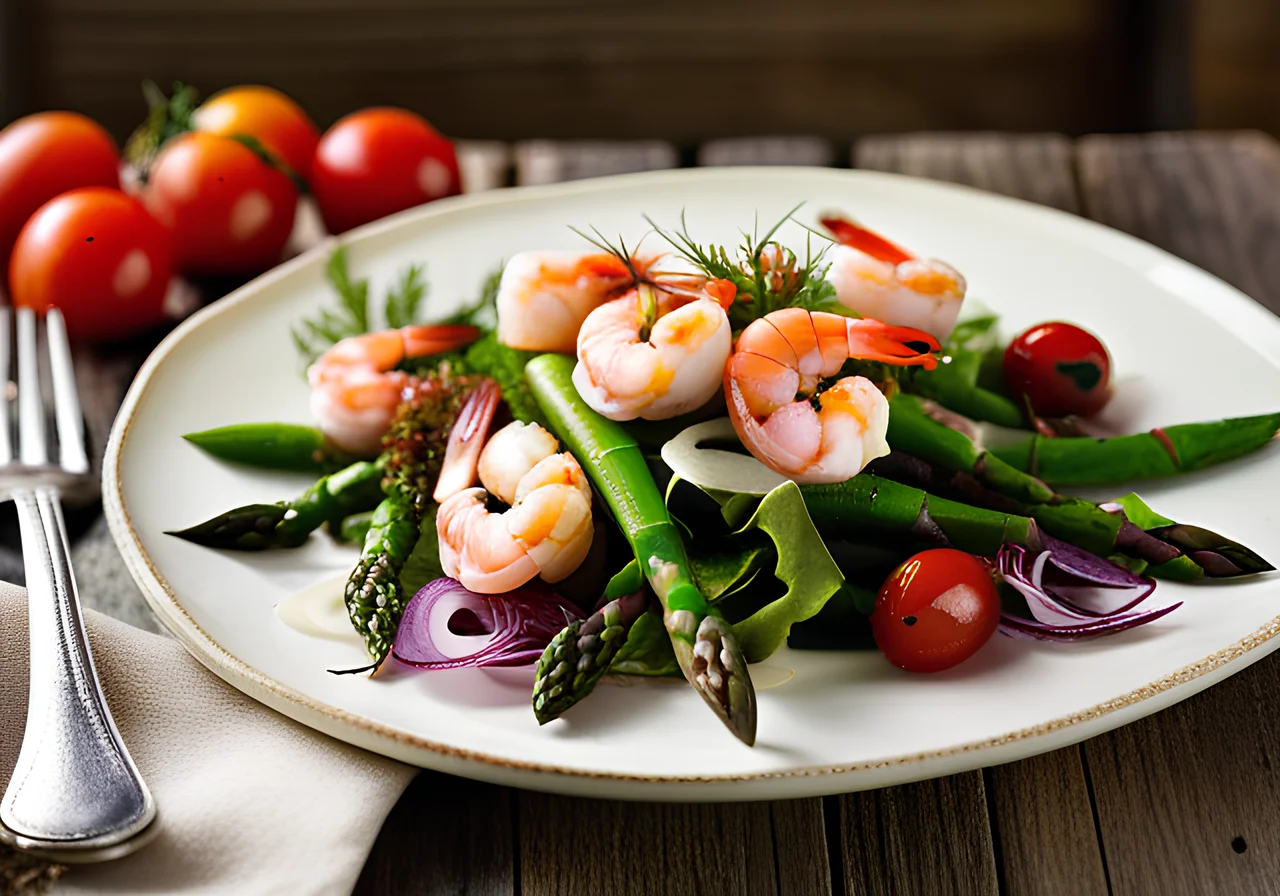 Shrimp Asparagus Salad