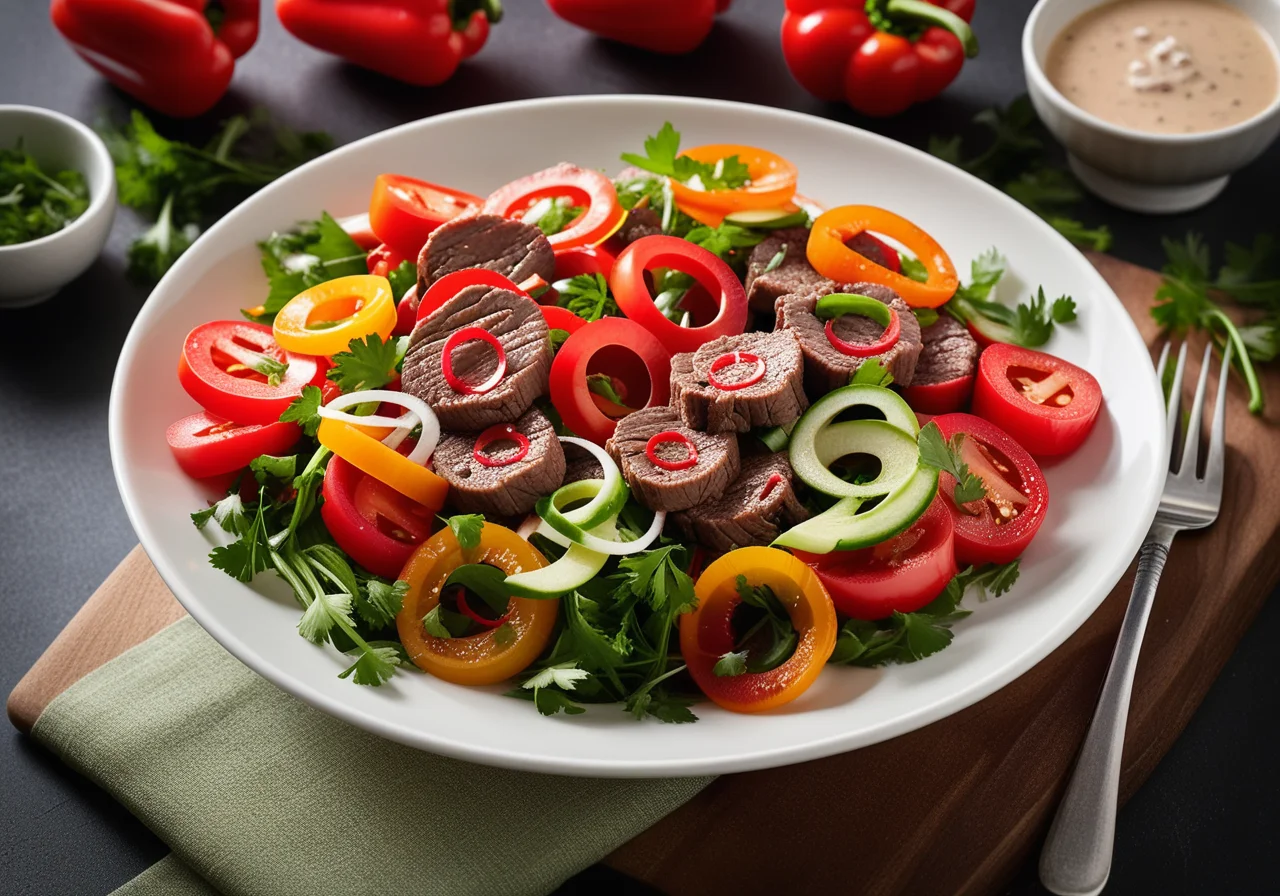 Beef Pepper Salad