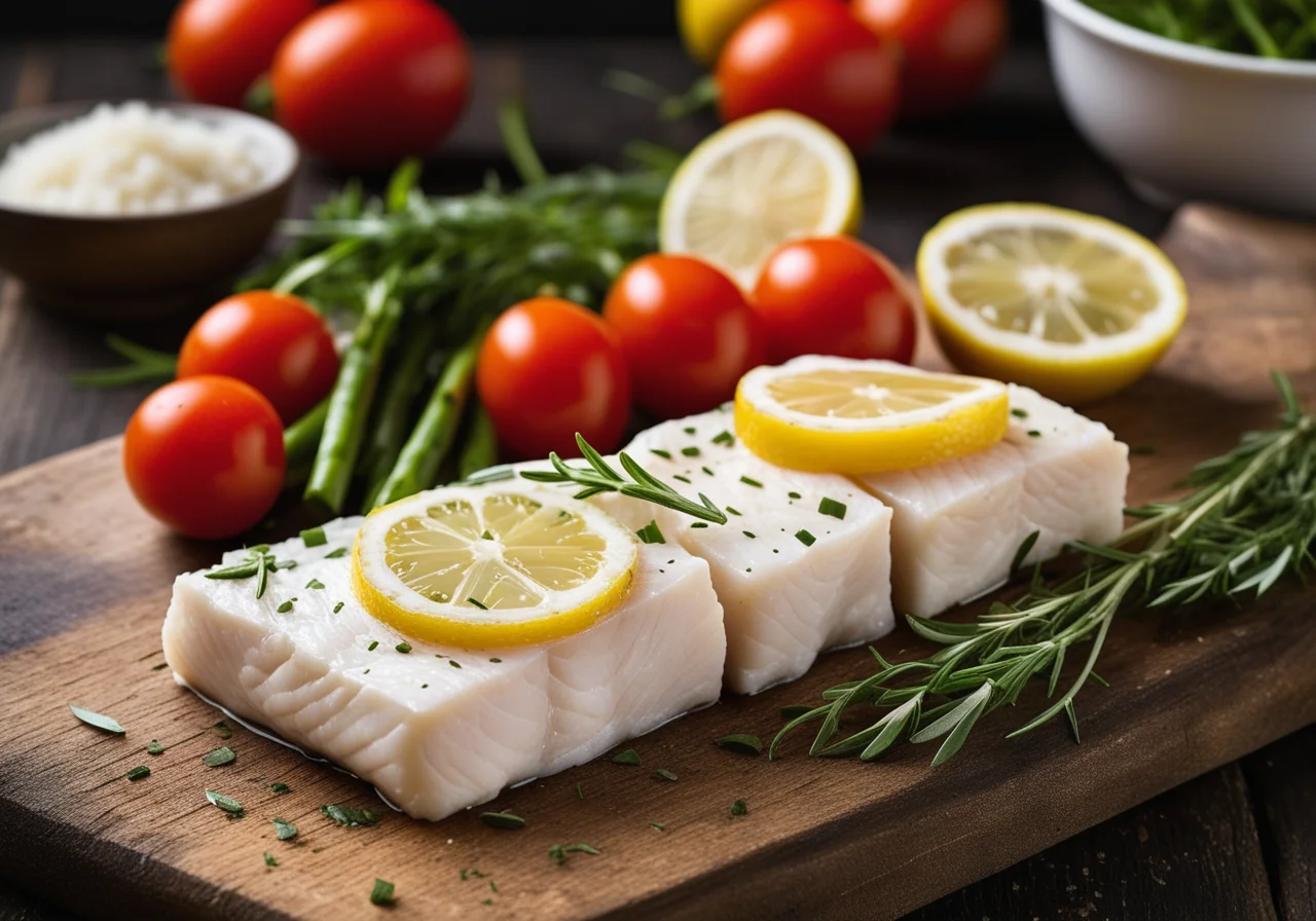 Steamed Cod in Foil