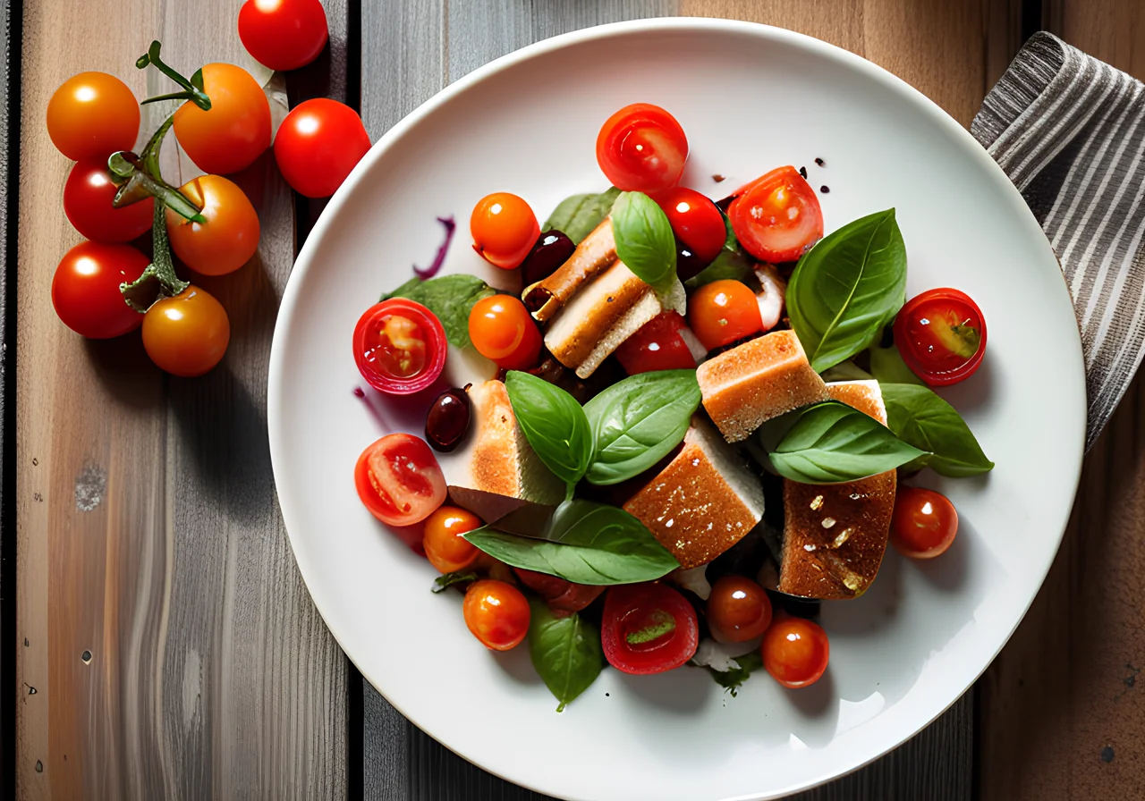 Summer Bread Salad with Tomatoes