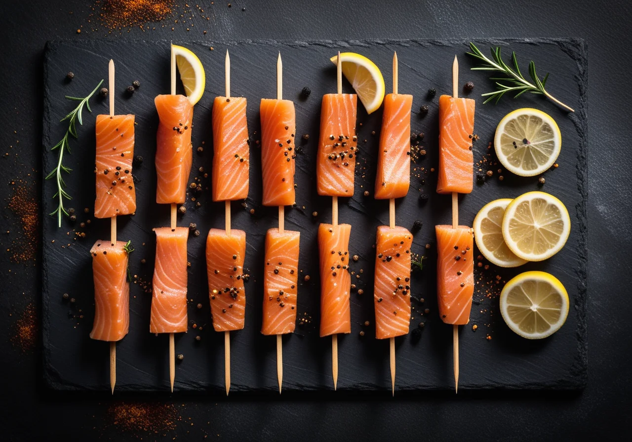 Smoked Salmon Skewers
