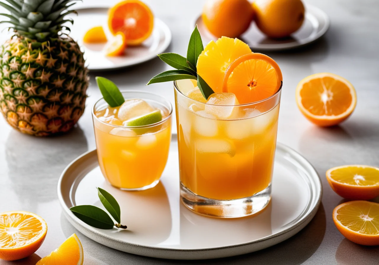 Kumquats, Pineapple and Ginger in Rum