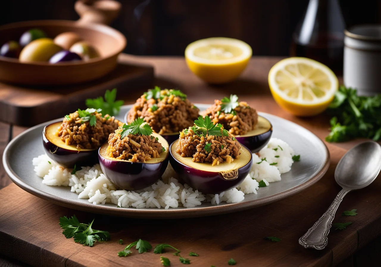 Egyptian-Style Stuffed Eggplants