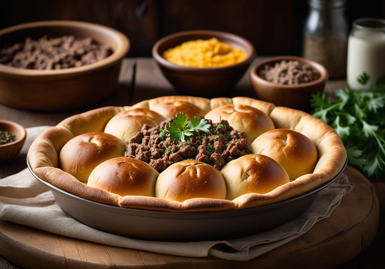 Dough Pockets with Ground Meat Filling