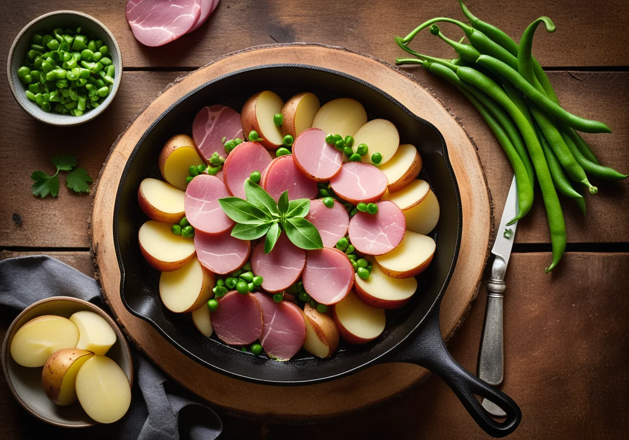 Potato Skillet with Ham