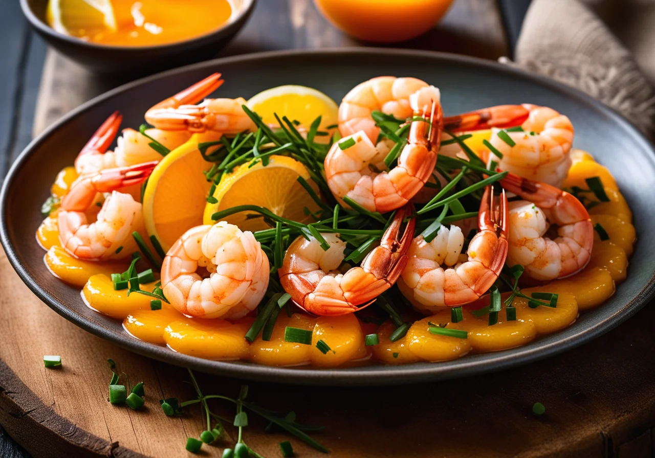 Shrimp with Orange Sauce