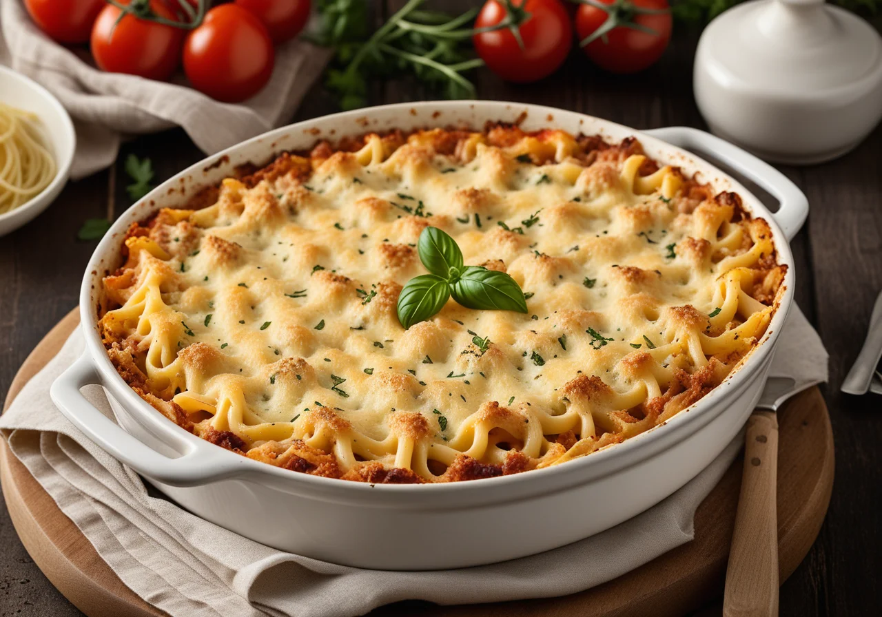 Pasta Gratin with Tuna